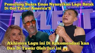Penulung Suara Emas Nyanyikan Lagu Batak. Di Got Talent America'S😱