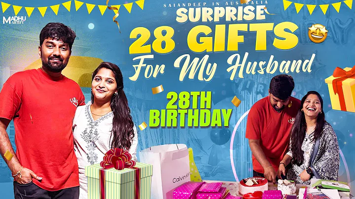 28 Gifts for My Husband’s 28th Birthday 🎁 | Unique Birthday Surprise Ideas | Telugu Vlogs | Vlogs