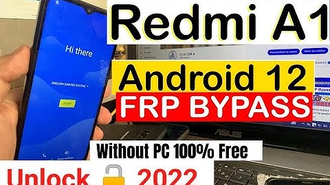 Redmi A1 2022 FRP Bypass Android 12 | New Solution |  | 100% New Method (without pc)