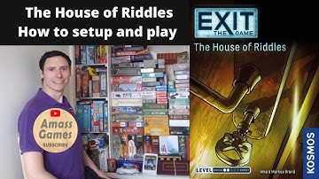 Exit: the Game. The House of Riddles escape room board game how to setup and play by * AmassGames *