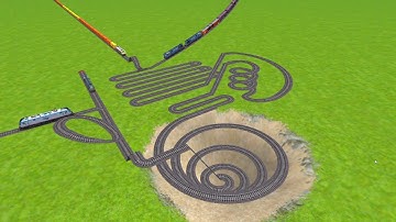 AI RAILS PASSING FOR CHASM RAILROAD TRACKS ZIG ZAG TRACKS RISKY RAILROAD TRACKS/ @Trains_Crossing595