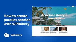 How to create parallax section with WPBakery