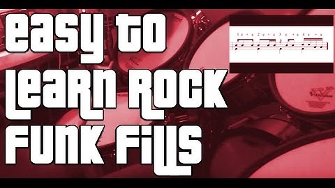 How To Drum! Easy to Learn Rock / Funk Drum Fills - Free PDF!