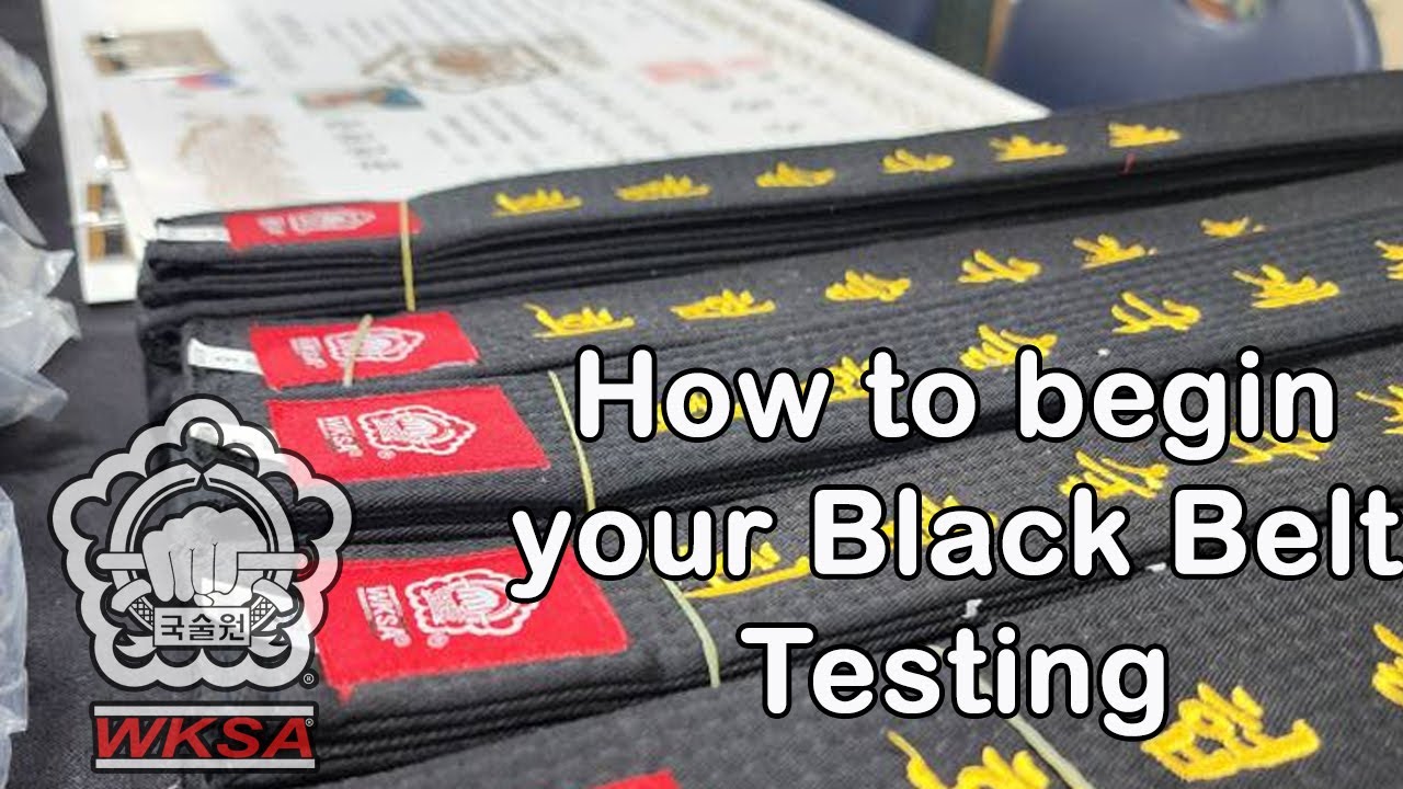 How to start Black Belt Testing - YouTube
