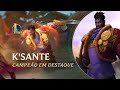 League of legends  campeo em destaque ksante  mecnica de jogo