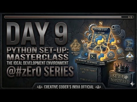 Day 9 of 120: Perfect Python Setup Guide | @#zErO Series 🐍