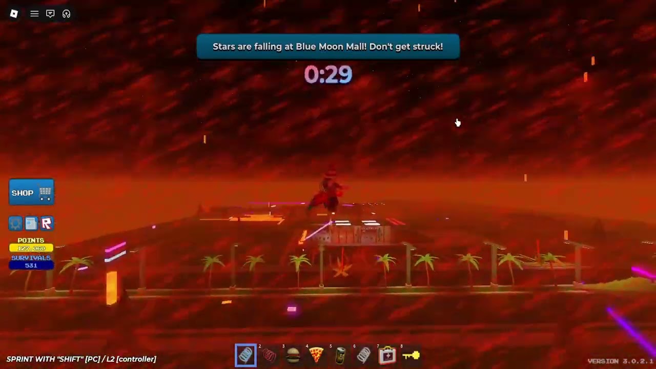 Disaster warning: Starfall with hellfires