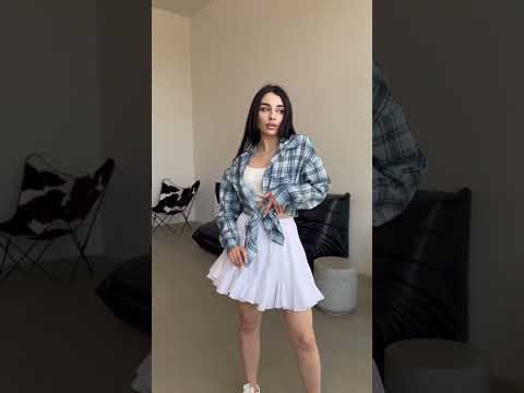 Молодіжні повітряні жіночі спідниця-шорти, двошарова пишна з клинами, видео 1