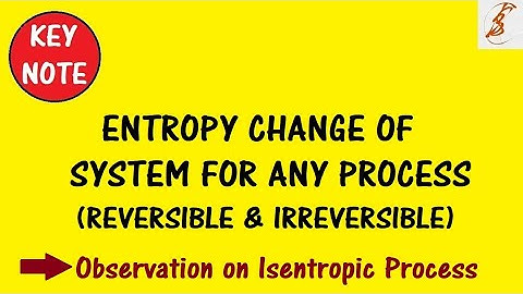 KeyNote | Entropy change of system for any process