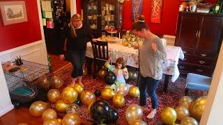 Happy Birthday Aimee! A 1920's themed birthday party and balloon drop.