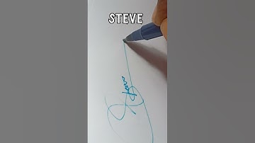 Steve name signature|Signature style|Write With Ahalya #shorts #youtubeshorts #signature #youtube