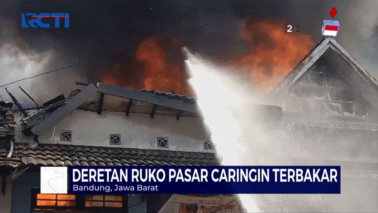 Deretan Ruko di Pasar Caringin Terbakar, Seorang Karyawan Terjebak dalam Kebakaran