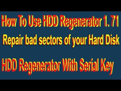 How To Instal How To Use HDD Regenerator 1 71 Full Repair bad sectors of your Hard Disk