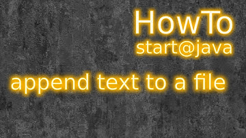 Java: append text to a file