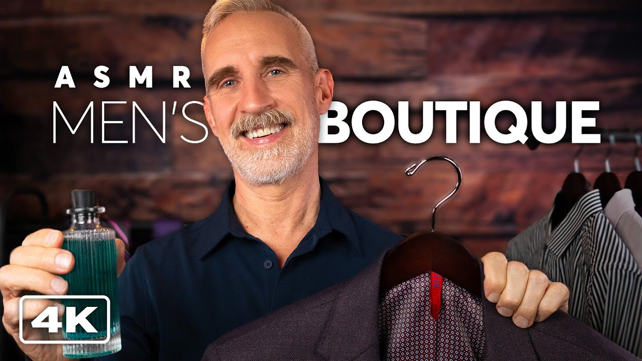 Most Relaxing Men's Clothing Store 👔 ASMR Roleplay (4K)