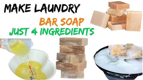 How To Make  Laundry Bar Soap With High Cleansing Properties With Just 4 Ingredients....
