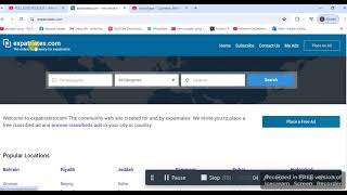 how to post a free AD on expatriates WEBSITE