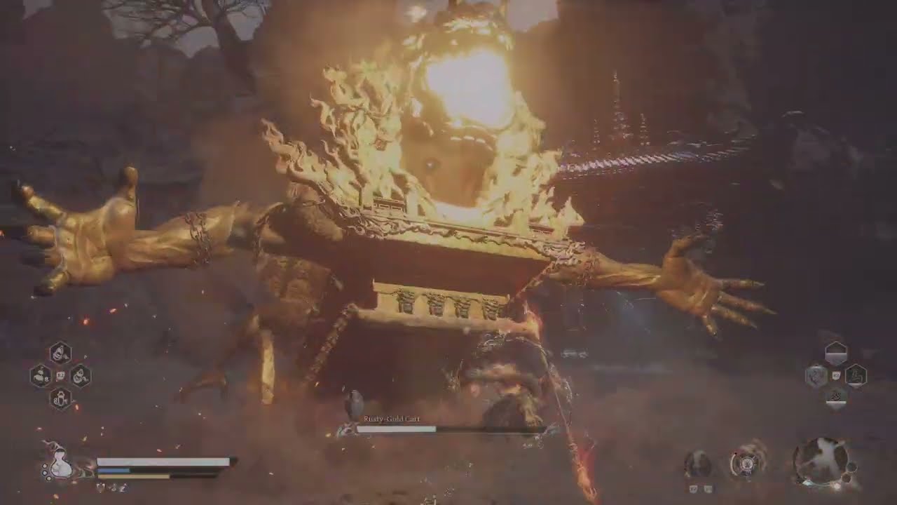 Black Myth: Wukong-Beating Rusty-Gold cart...!!!