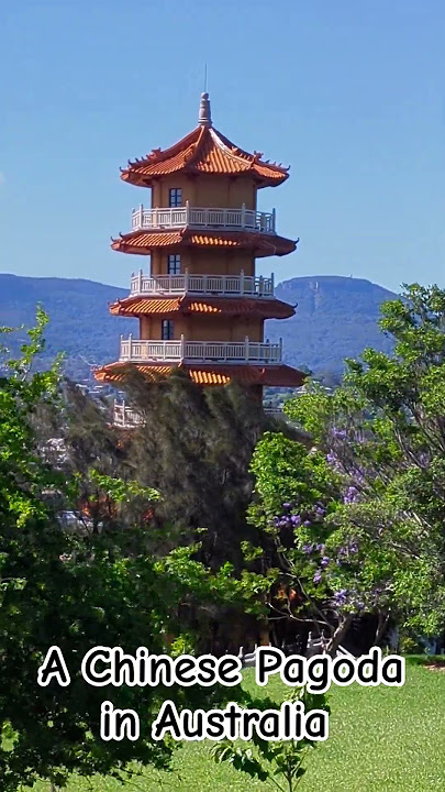 The pagoda at the Nan Tien Chinese Temple, Wollongong, NSW, Australia, A U