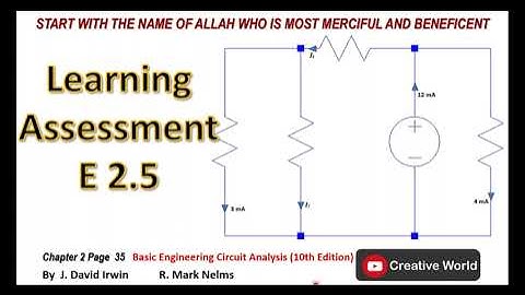 Chapter 2 Learning Assessment E 2.5 solution | Basic Engineering Circuit Analysis 10th Edition