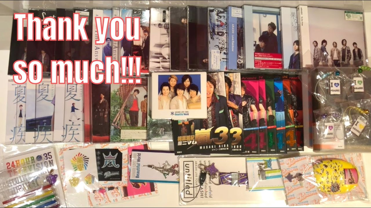 Pt 1) My friend gave me her Arashi 嵐 collection!!! - YouTube