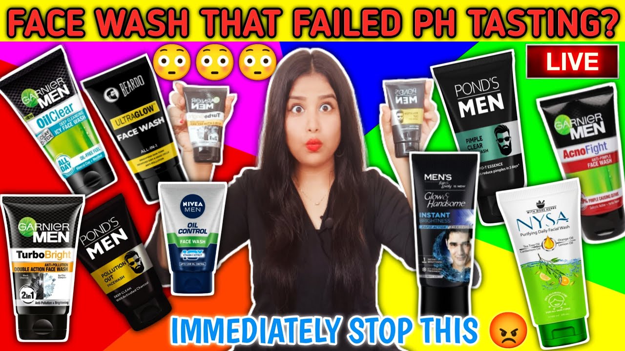 Famous Face wash Brand That failed PH Test 😳 ll Facewash PH Test ll PH