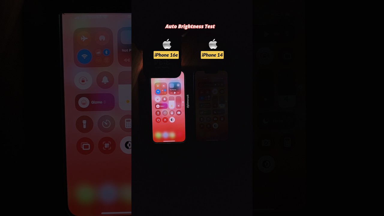 iPhone 16e Vs iPhone 14 Auto Brightness Test