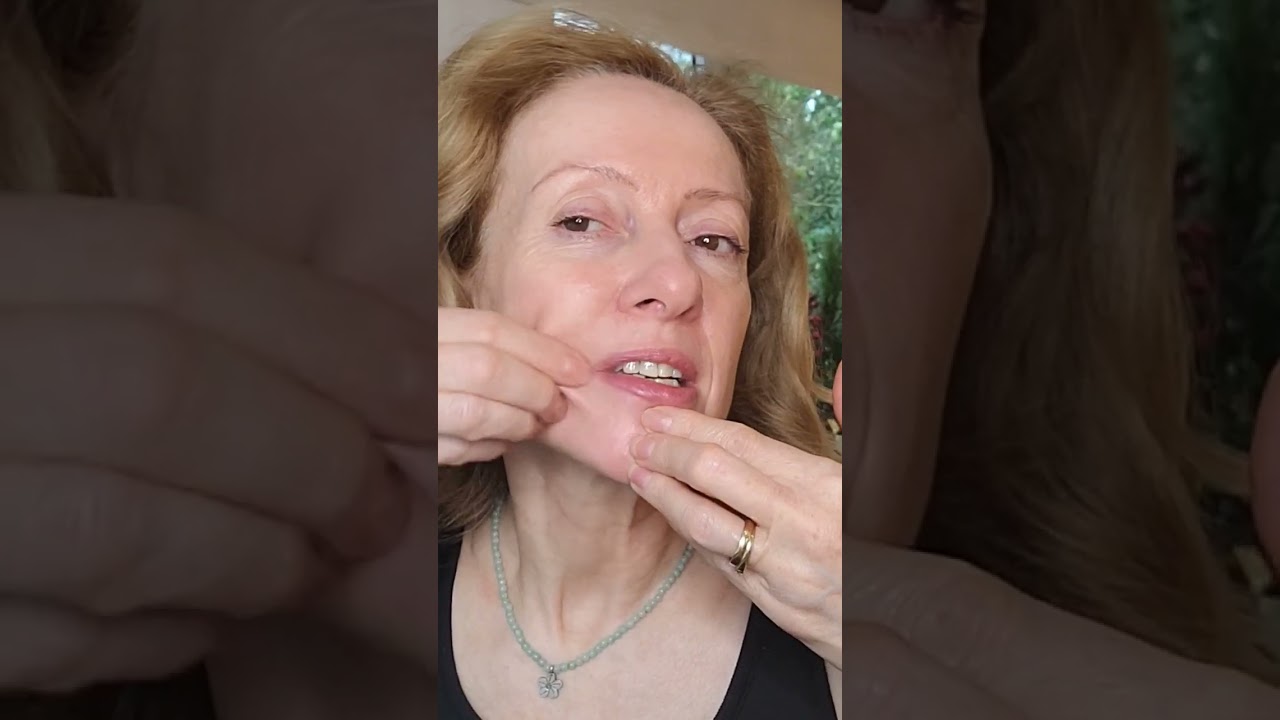 Releasing Tight Fascia Around Smile Lines And Jowls Facial Massage 