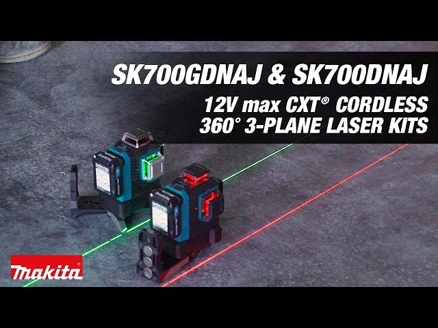 Makita SK700D 12V Max CXT Self-Leveling 360° 3-Plane Red Laser, Tool O