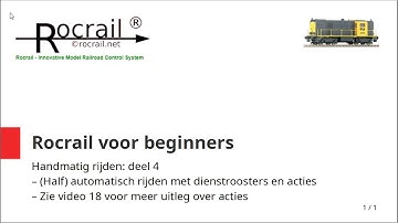 Rocrail deel 45: (half) automatisch rijden met dienstroosters en acties