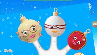 Christmasxmas Ballsoraments Ice Creamice-Cream Cone Finger Family Recreation