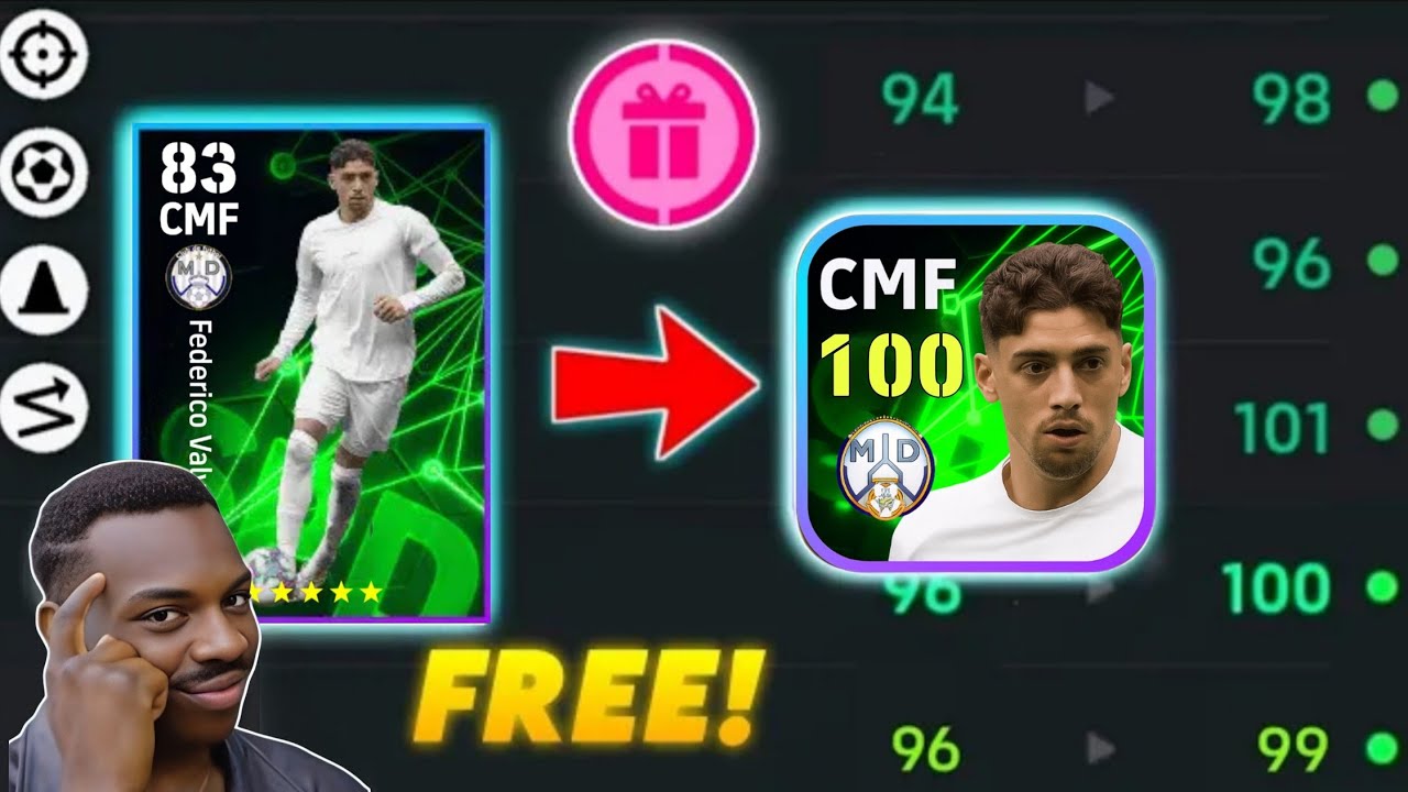 100 Rated Federico Valverde Best Training Guide - How to train Valverde efootball 2026