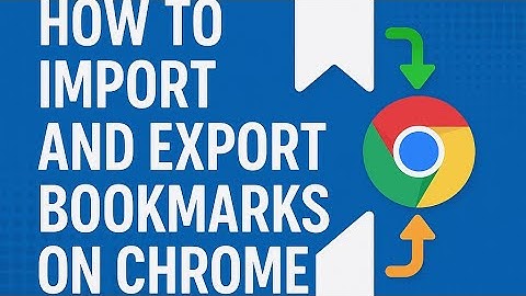 MoreInfo - Export and Import bookmarks in Chrome  - New Video 2025
