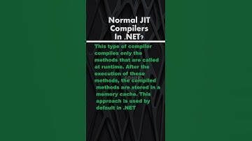 Normal-JIT Compiler In DOT NET  | #dotnet