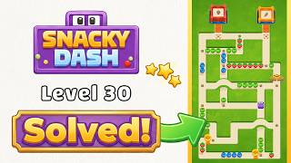 🎮 Snacky Dash: Food Maze Puzzle - Hard Level 30 Walkthrough & Solution