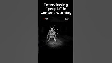 Interviewing "people" in Content Warning #shorts
