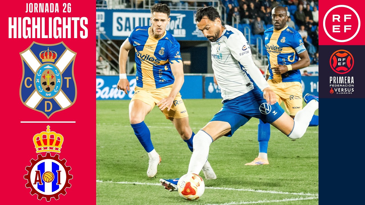 Resumen #PrimeraFederación | CD Tenerife 2-2 Real Avilés Ind | Jornada 26 | Temporada 2025/2026