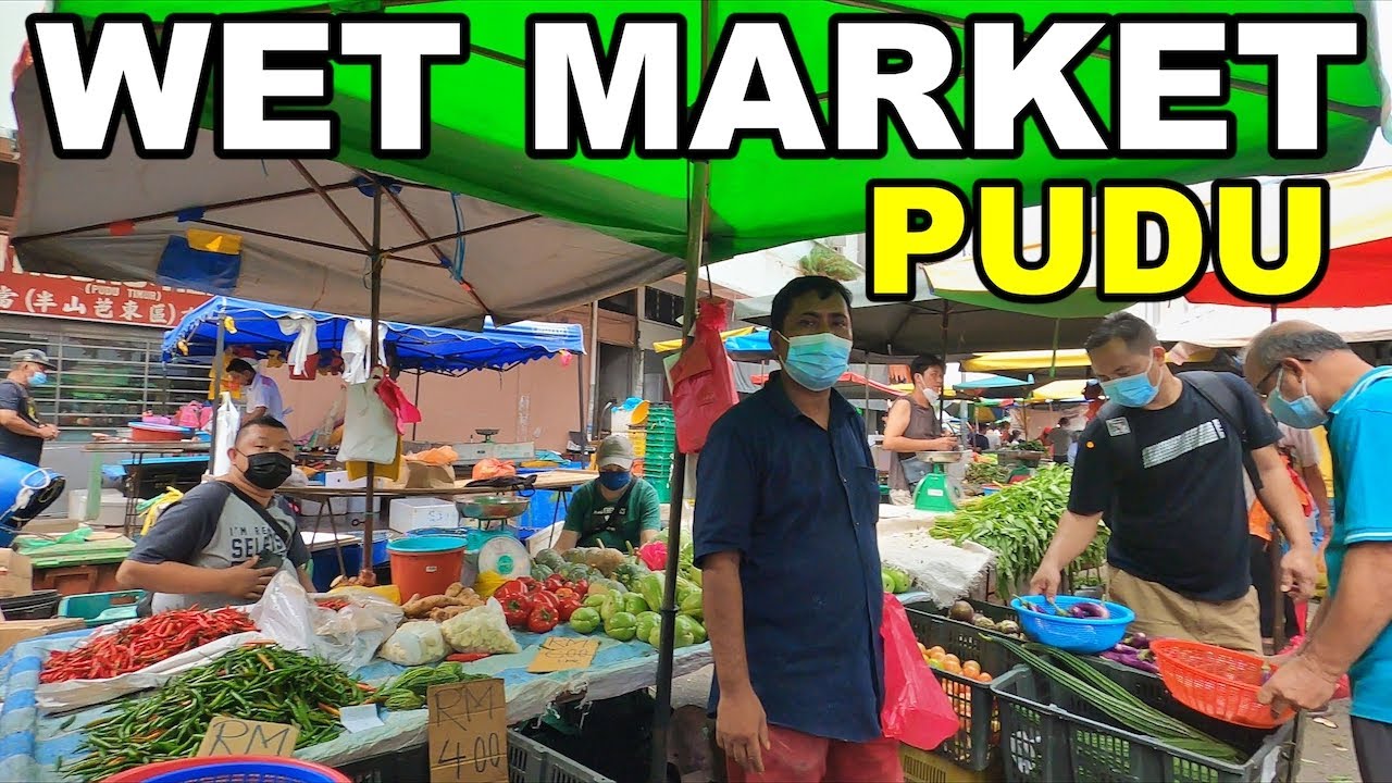 Wet Market in Kuala Lumpur, Malaysia. Pasar Besar PUDU