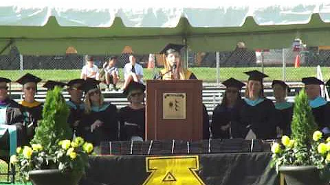 Amity Senior Class President Elizabeth Ewing Comme...