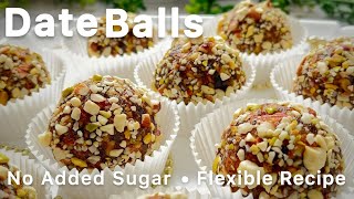 Easy, Healthy Date Balls with No added Sugar | Christmas Specials