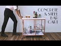DIY Marble Concrete & Steel Bar Cart | GFRC | Modern DIY Marble Concrete & Steel Bar Cart | GFRC | Modern