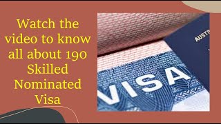 190 Visa process explained