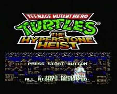Turtles The Hyperstone Heist Intro Sega Megadrive Pal Version