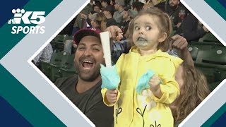 Viral Mariners "cotton candy girl" still keeping the team spirit alive screenshot 5