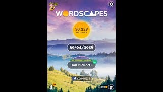Wordscapes Daily Puzzle April 30 2018 | Wordscapes Daily Answers