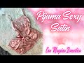 COMO HACER PIJAMA SEXY DE MUJER 🥇 CLASE #2 PIJAMA DE SEDA O SATIN 👉 CON MAQUINA CASERA ➤ DIY PAJAMAS