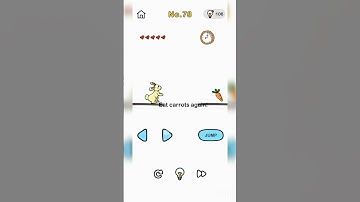 Give the carrot to rabbit!!  #shorts #funny #brainout level 78