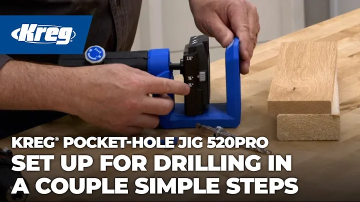 Set Up For Drilling In A Couple Simple Steps: Kreg® Pocket-Hole Jig 520PRO
