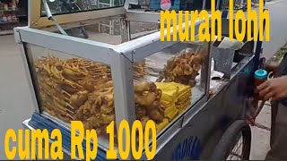Ayam goreng keliling dengan harga murah cuma Rp 1000 pertusuk