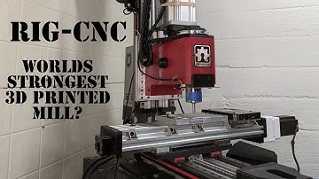 RIG CNC - 3D printed VMC - Super Rigid 3D printed Granite CNC mill (From Scratch!)